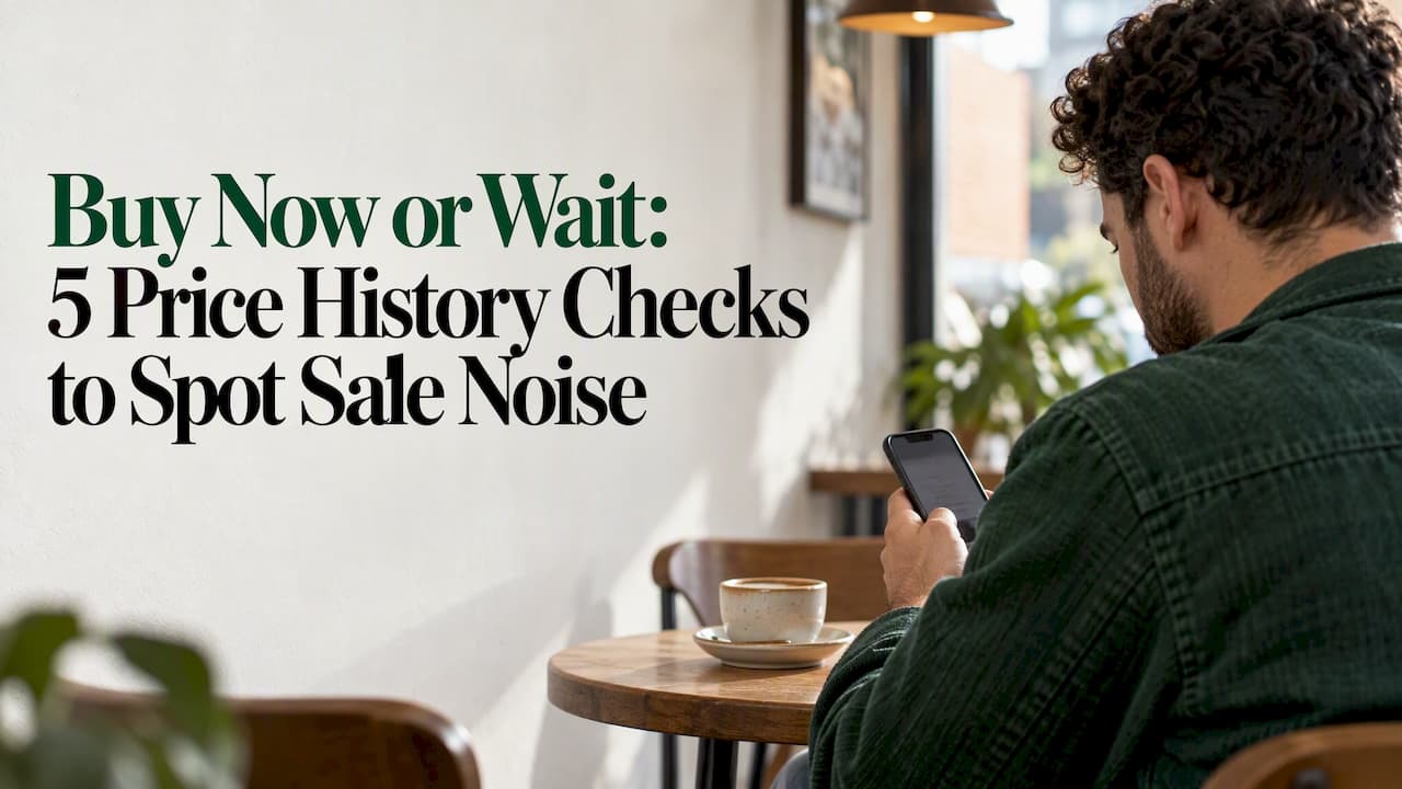 Buy Now or Wait: 5 Price History Checks to Spot Sale Noise