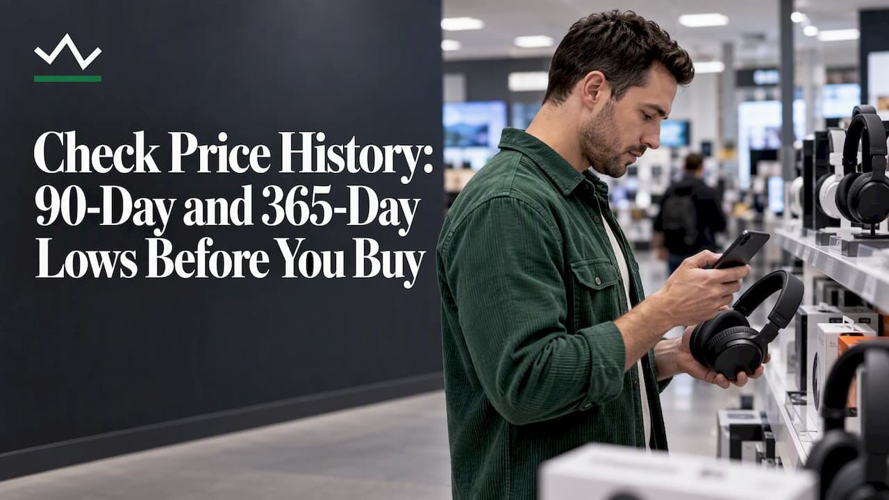 Check Price History: 90-Day and 365-Day Lows Before You Buy